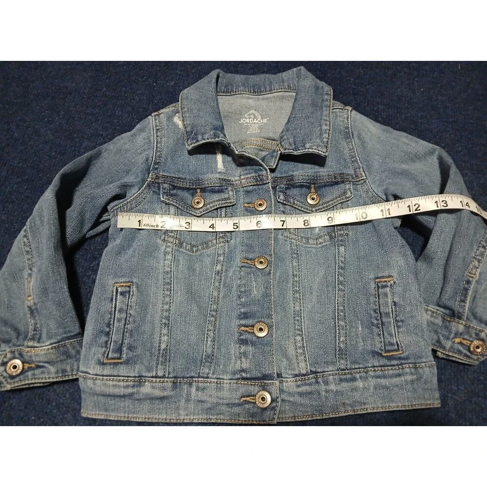 Jordache Light Wash Jean Jacket  with Pockets Snap Buttons  4T